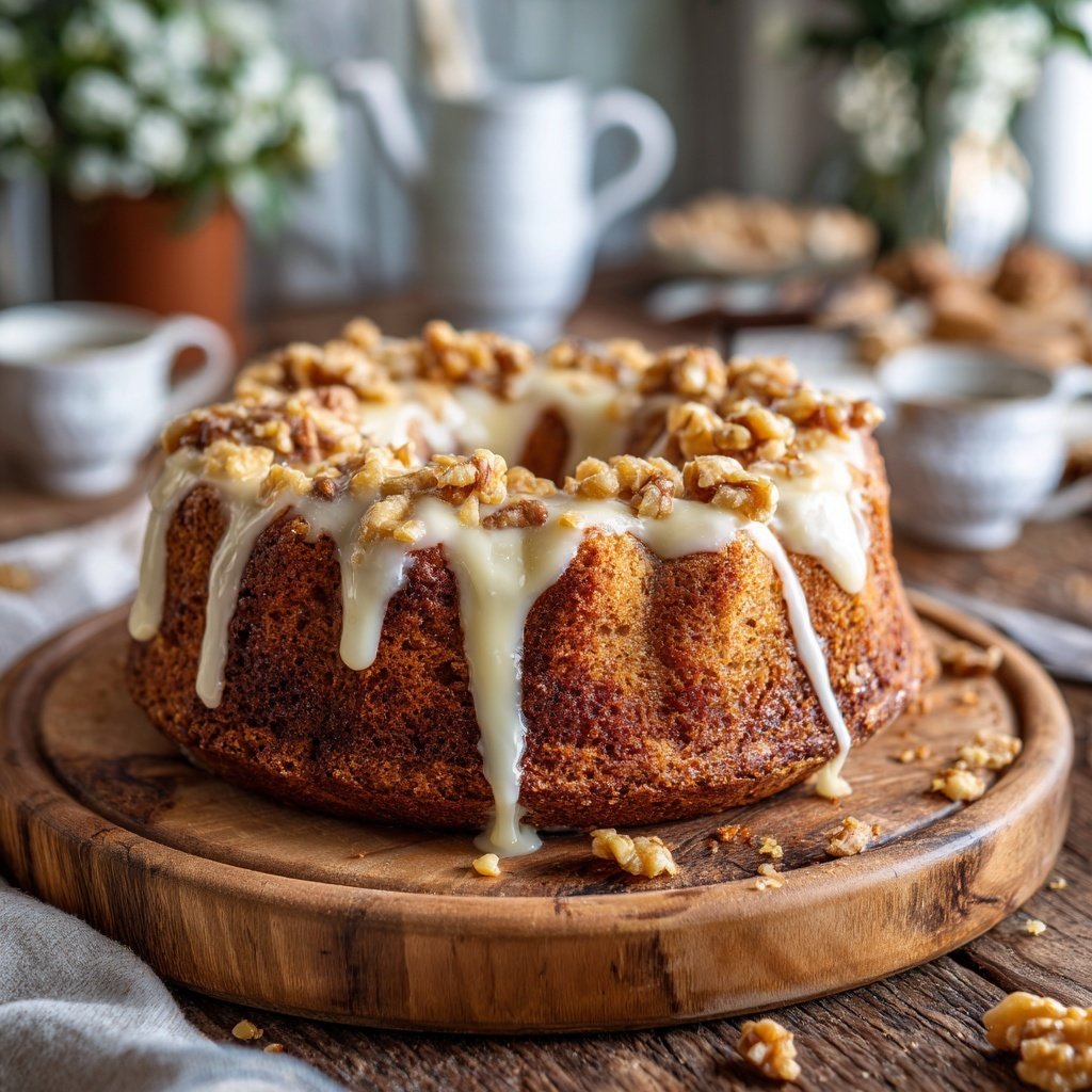 Karottenkuchen Mit Vanille Glasur