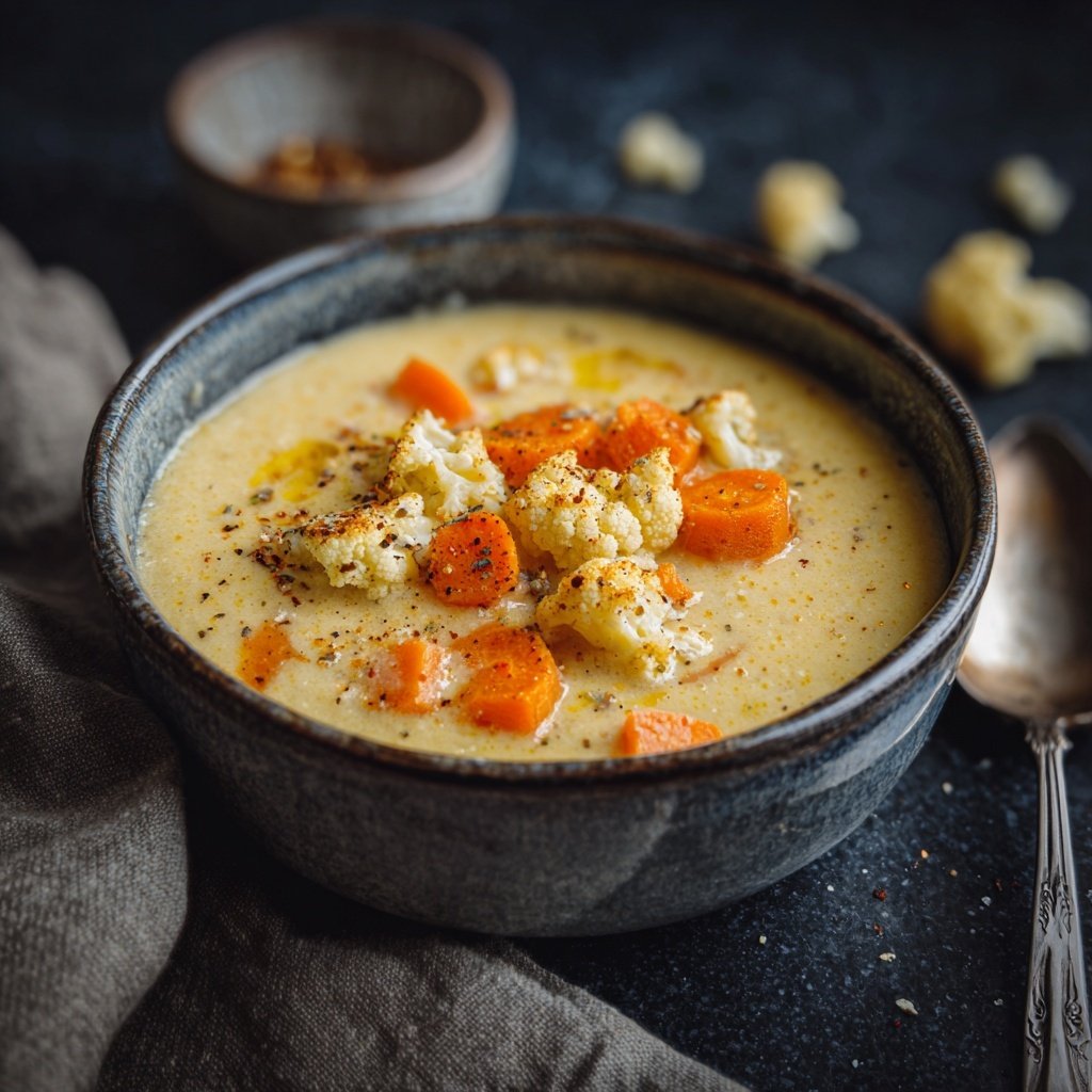 Blumenkohl Suppe Mit Karotten