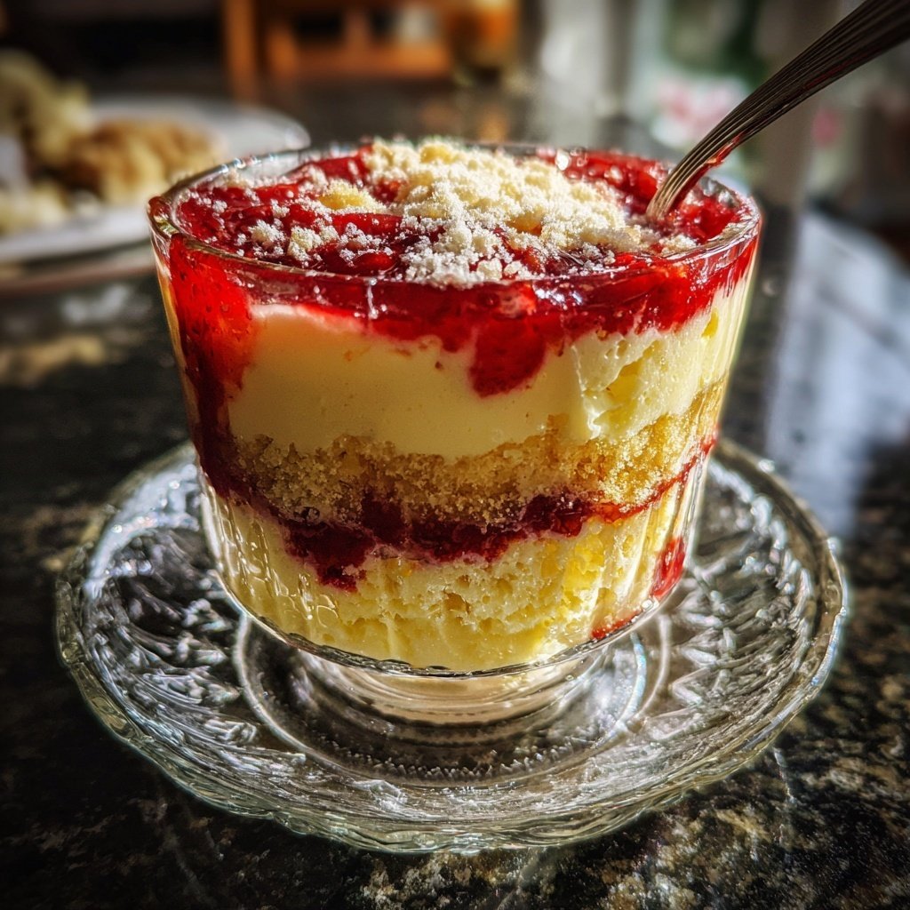 Erdbeer Vanille Schichtdessert