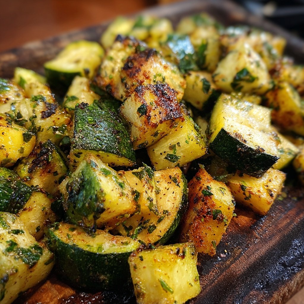Grill Beilagen Mit Zucchini Würfeln