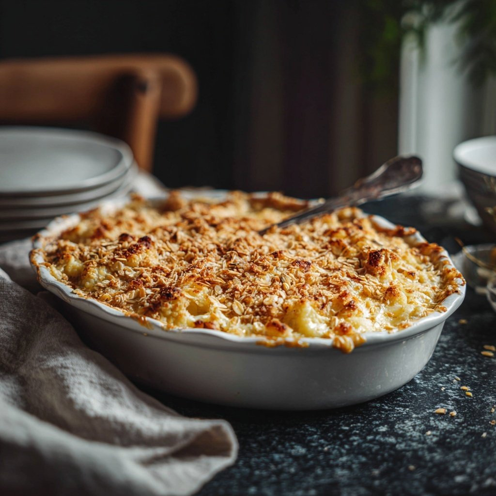 Blumenkohl Auflauf Mit Haferflocken